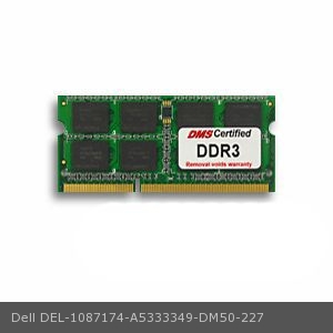 DMS DMS Data Memory Systems Replacement for Dell A5333349 Precision Mobile Workstation M4600 2GB DMS Certified Memory 204 Pin DDR3-1333 PC3-10600 256x64 CL9 1.5V SODIMM DMS DMS Data Memory Systems Replacement for Dell A5333349 Precision Mobile Workstation M4600 2GB DMS Certified Memory 204 Pin DDR3-1333 PC3-10600 256x64 CL9 1.5V SODIMM